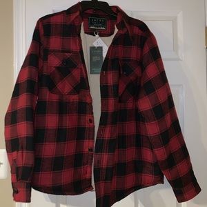 Jachs Sherpa Lined Flannel Shacket